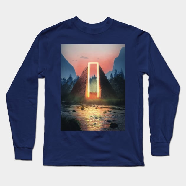 Pyramid Long Sleeve T-Shirt by Egor Litvinov